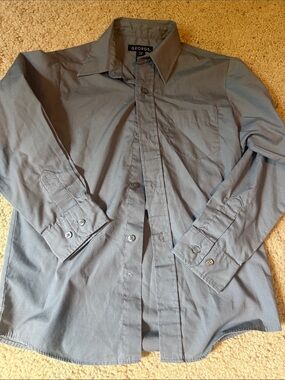 George Boy’s Button-Up Shirt in Steel Blue